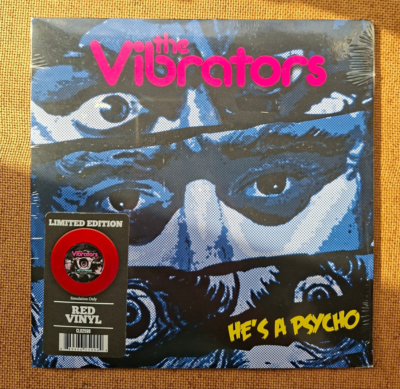 Vibrators - He s a psycho - Single is TOP, Ophalen of Verzenden, Gebruikt, 7 inch, Pop