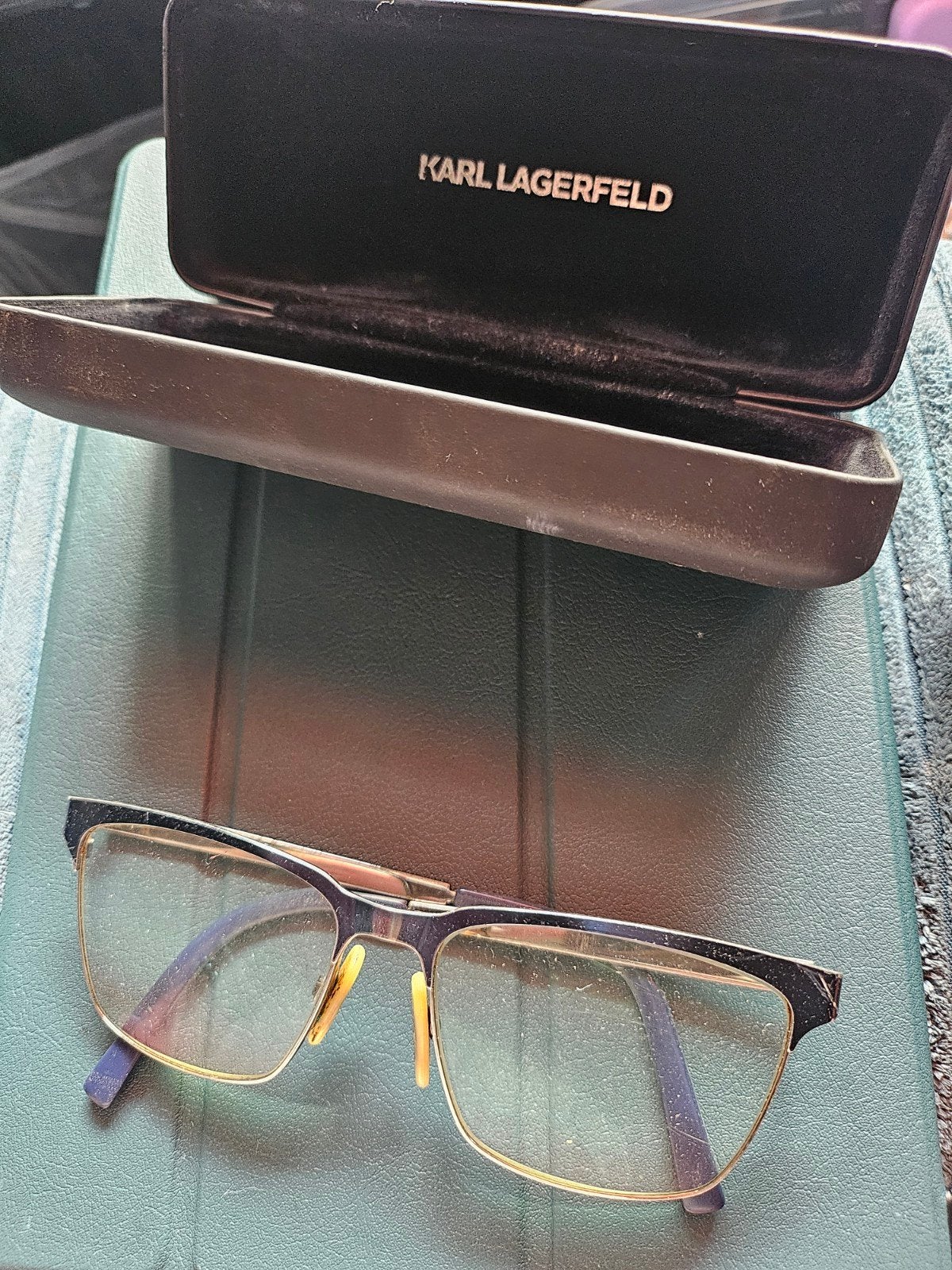 Vintage Karl Lagerfeld Brilmontuur KL 231 T31 + Koker, Ophalen of Verzenden, Bril, Overige merken