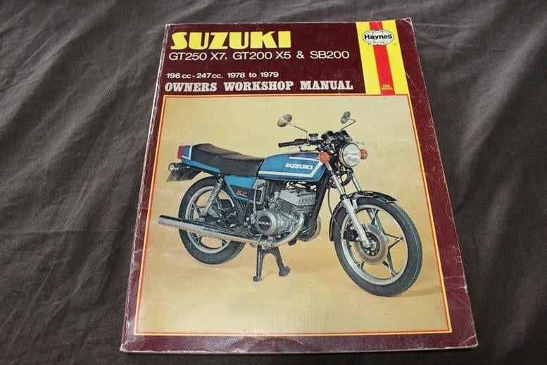 Suzuki GT250 X7 GT200 X5 SB200 1978/79 handboek  manual, Ophalen of Verzenden, Suzuki