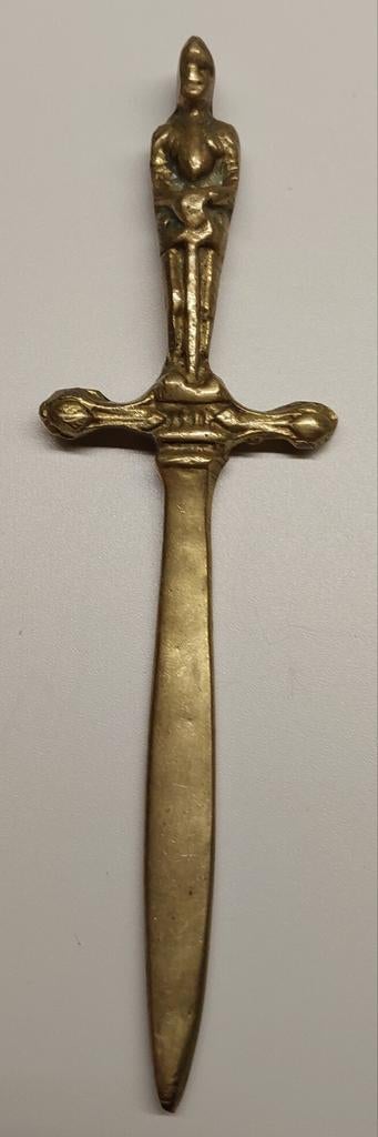 Messing briefopener., Ophalen of Verzenden