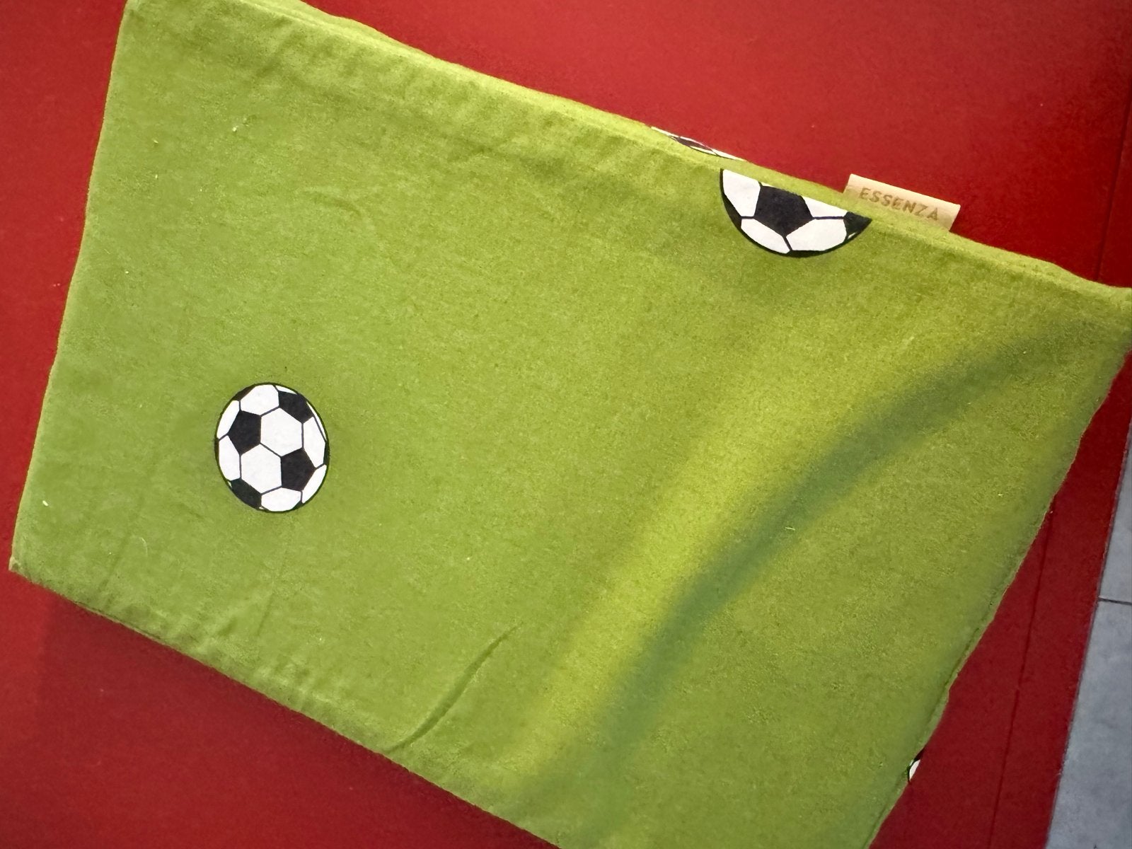 Essenza Kinderdekbedovertrek Voetbal Groen 120x150 cm, Ophalen, Dekbedovertrek, Nieuw, Kinderbed