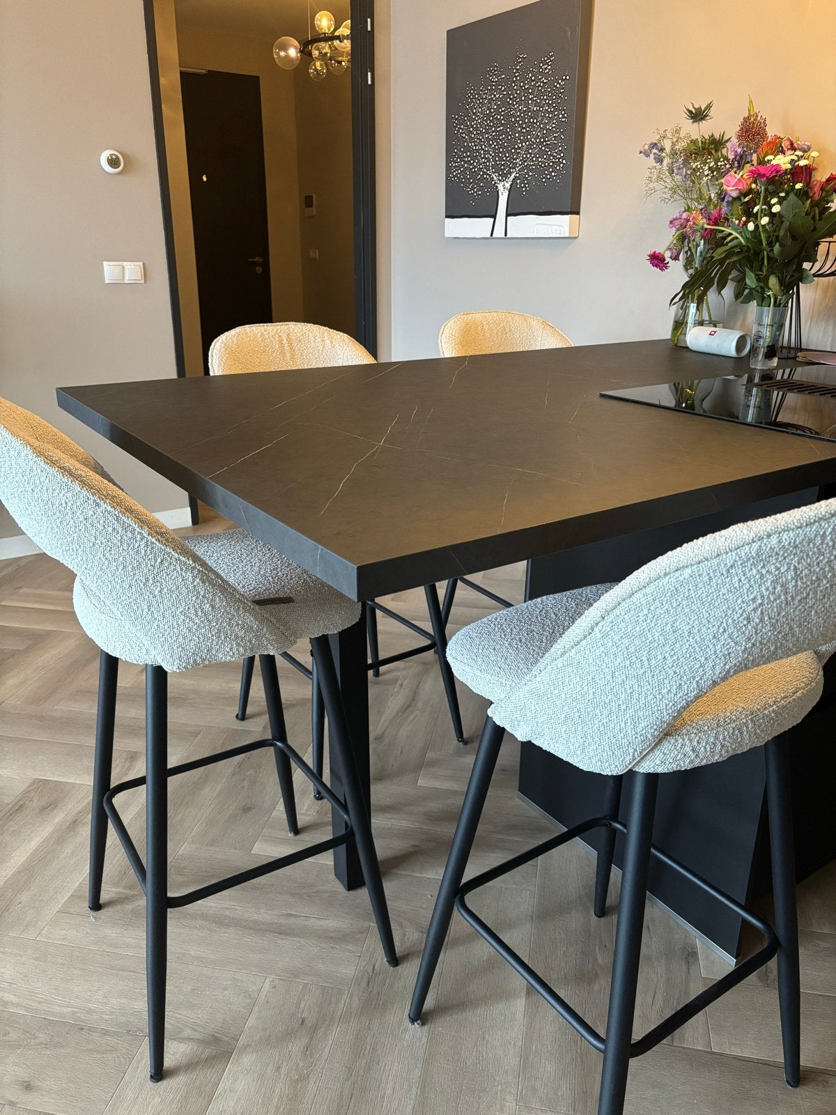 Richmond Interiors barkrukken 4x, Huis en Inrichting, 4 krukken, Ophalen, Gebruikt, 60 tot 90 cm
