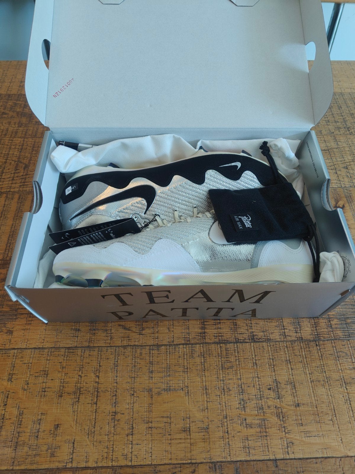 Nike x Patta vapor 16 Waves White Black, Ophalen of Verzenden, Nieuw, Zwart