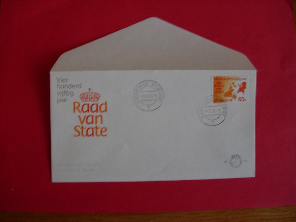 NL Nederland FDC 195 Raad van State 1981, Postzegels en Munten, Postzegels | Eerstedagenveloppen, Verzenden, Onbeschreven, Nederland
