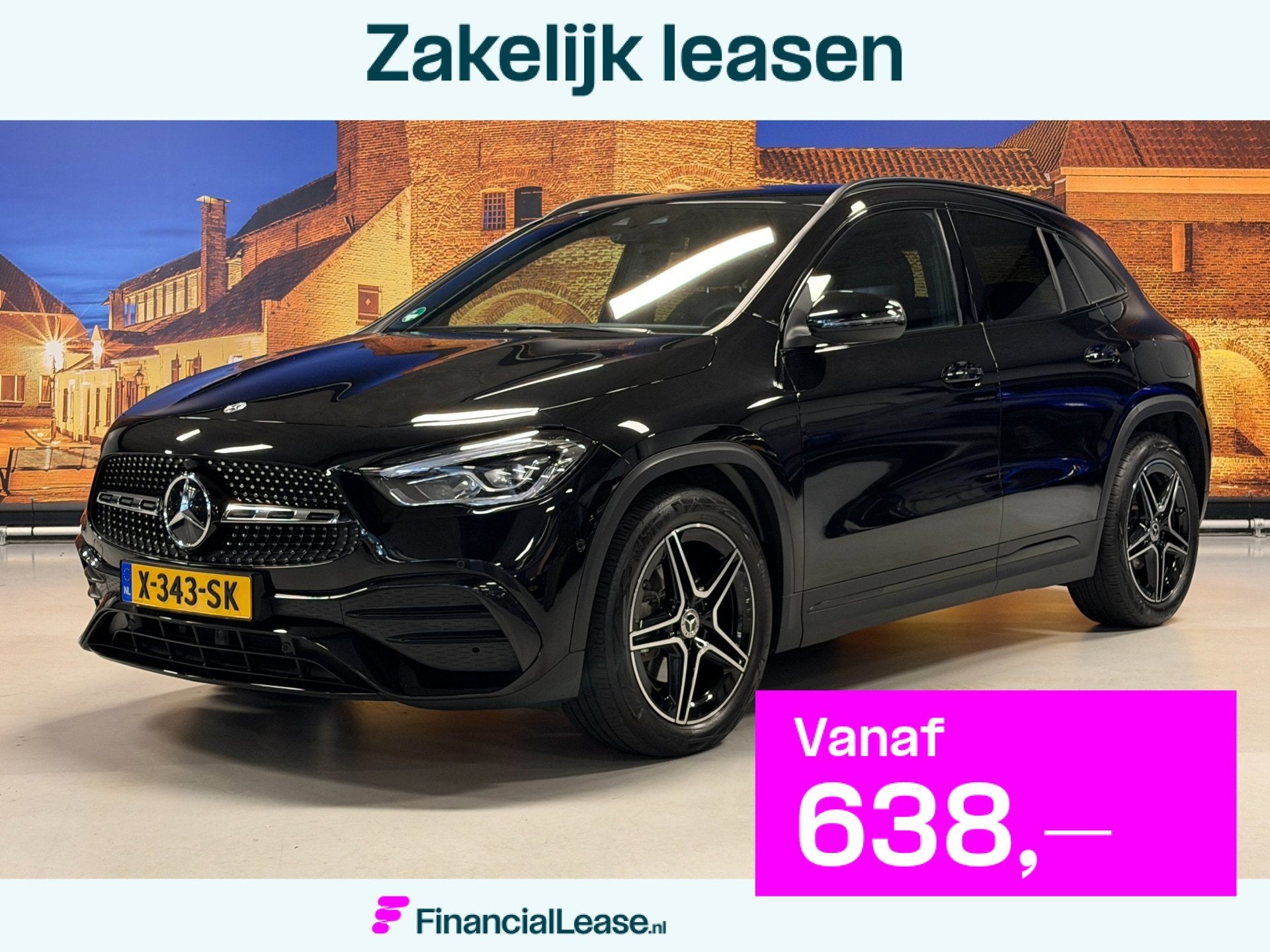 Mercedes-Benz GLA-klasse 200 AMG Line Automaat Camera LED Ca, Dealer onderhouden, 15 km/l, 4 cilinders, Leder en Stof