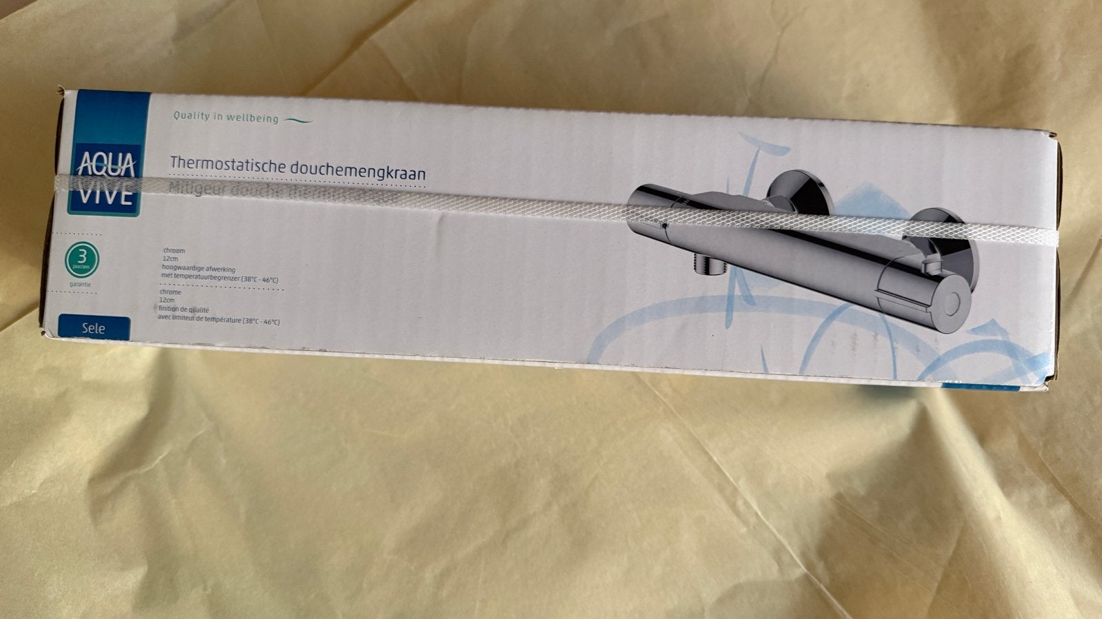 Aqua Vive Thermostatische Douchemengkraan 12mm, Ophalen of Verzenden, Nieuw, Chroom, Douche