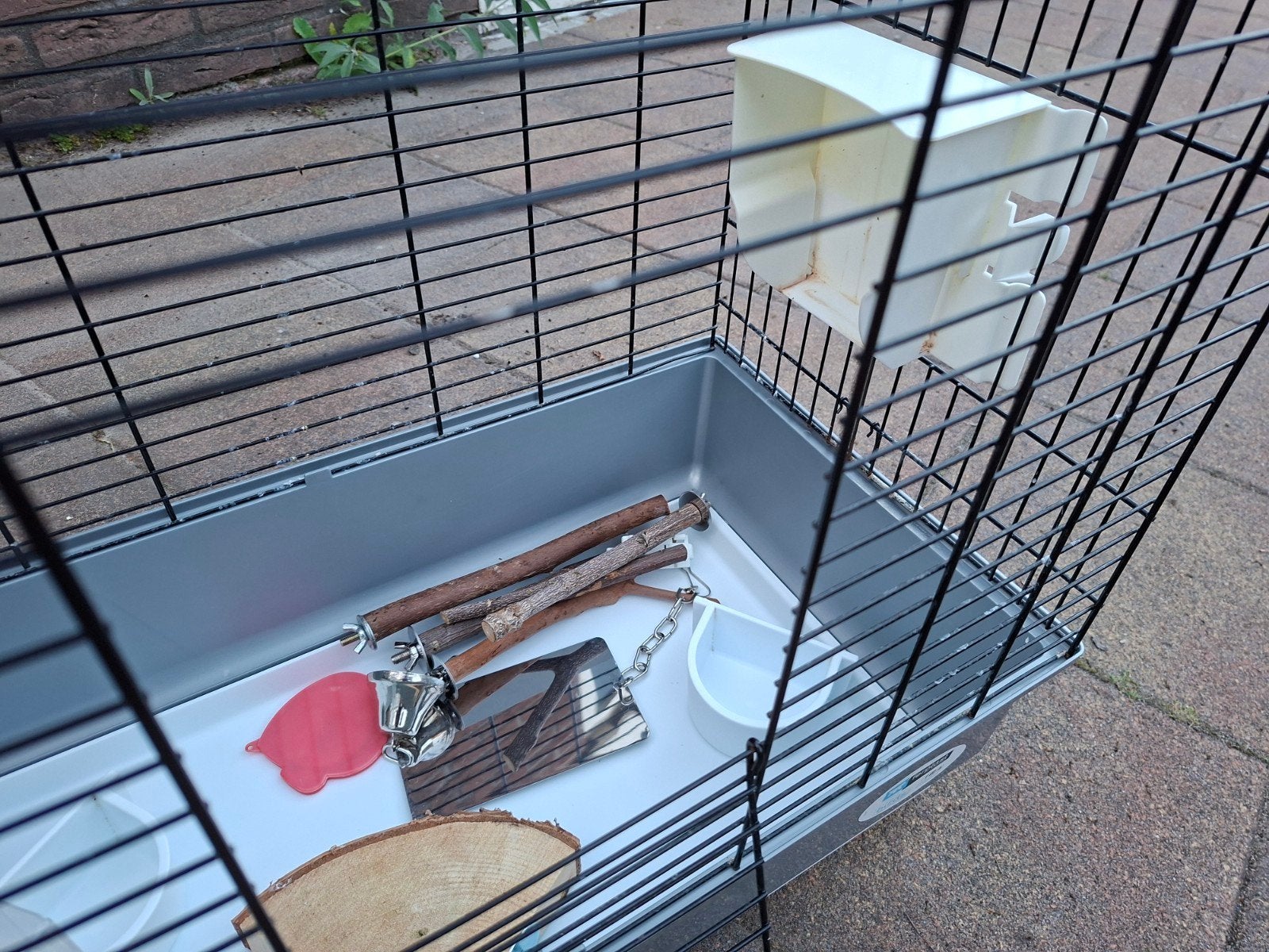 Vogelkooi degelijk  Ferplast . Dierendag stuntprijs € 30,-, Ophalen, Gebruikt, Metaal, Vogelkooi