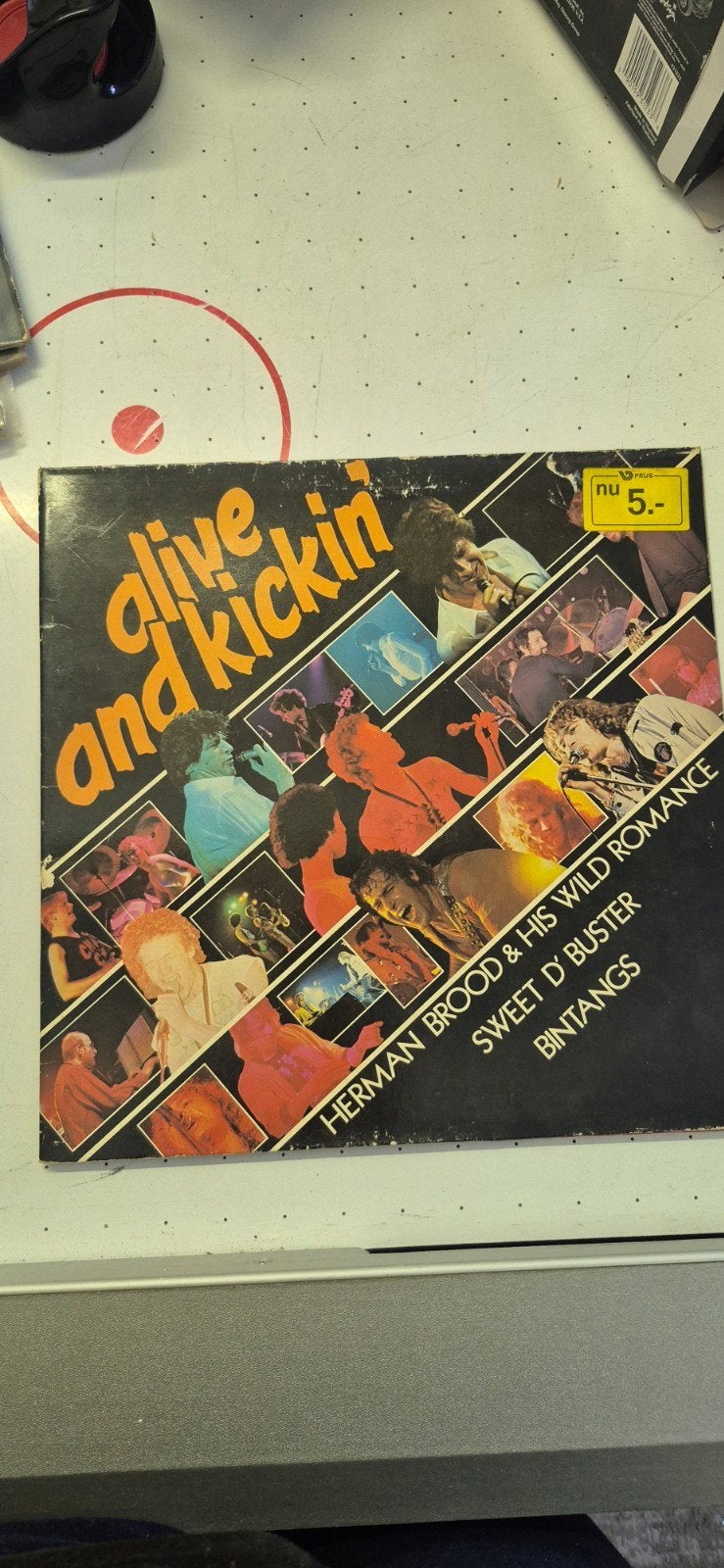 LP Alive and Kickin' - Herman Brood & His Wild Romance, Cd's en Dvd's, Ophalen, Gebruikt, 12 inch