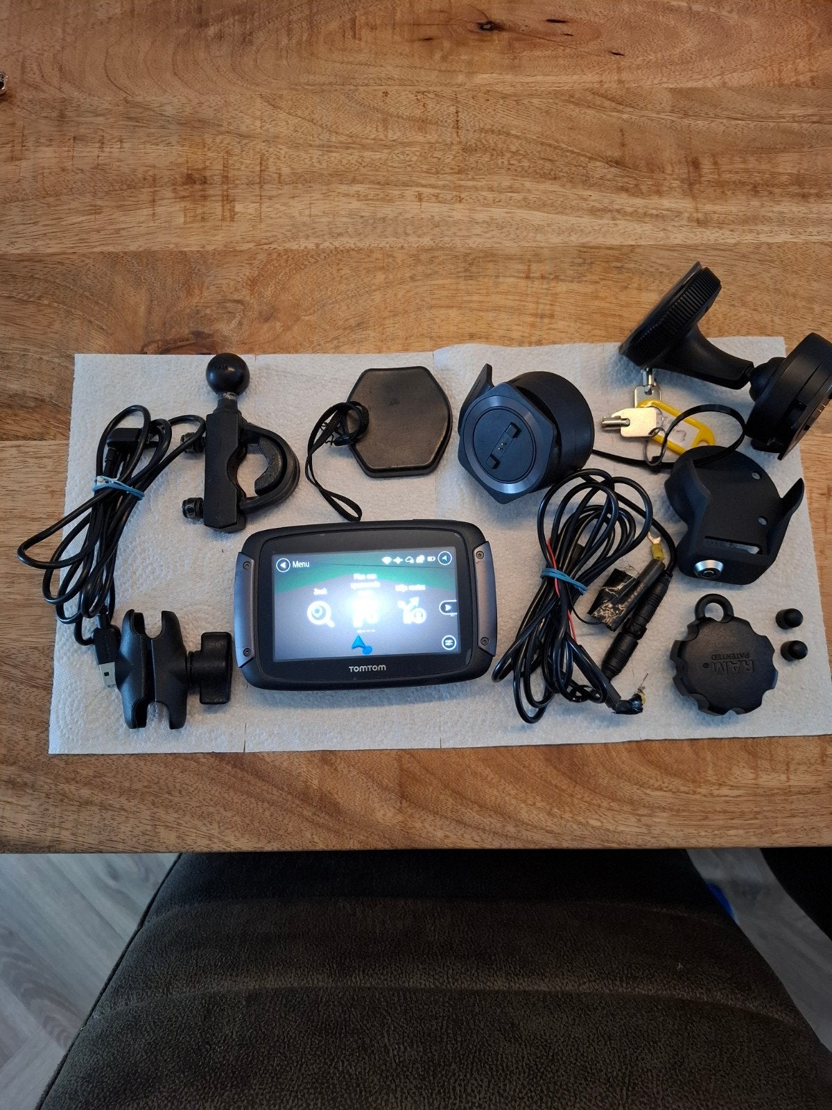 TomTom Rider 550 Premium Pack - Compleet met accessoires, Motoren, Ophalen, Gebruikt