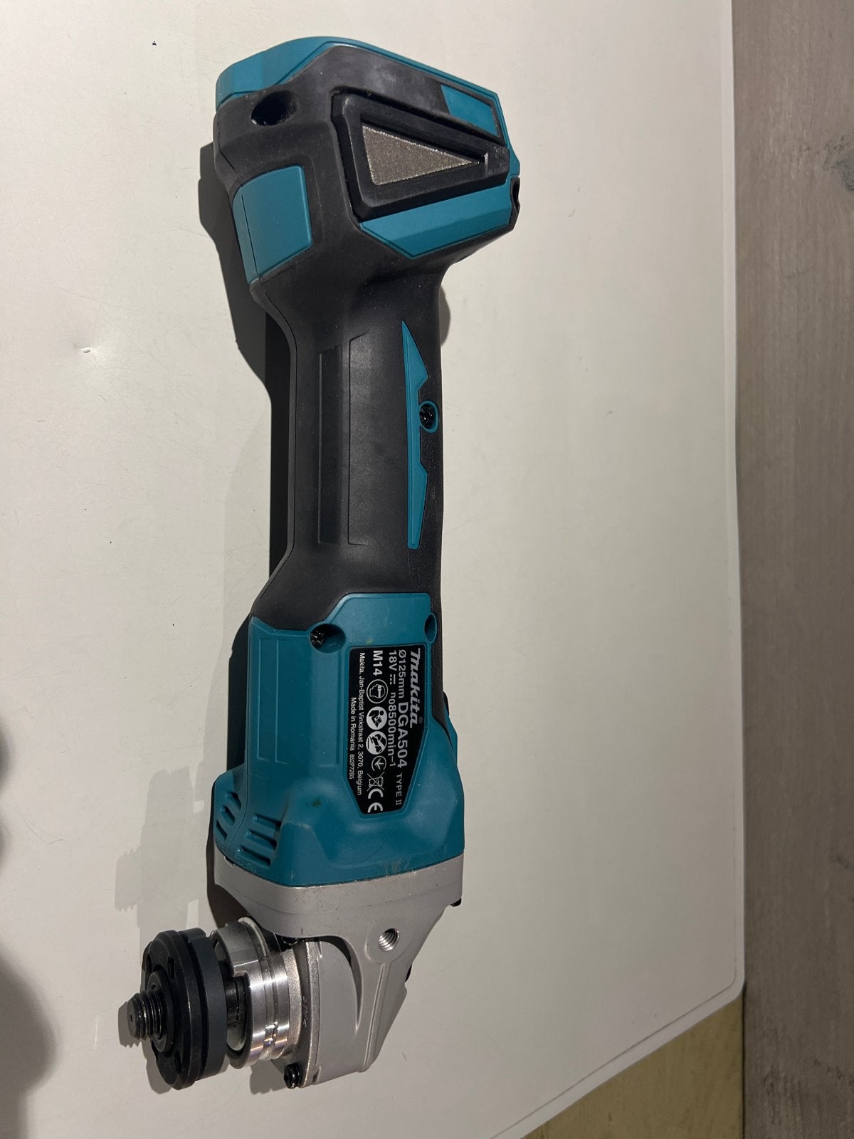 Makita DGA504 Accu Haakse Slijper 125mm - Zonder Accu, Doe-het-zelf en Verbouw, Gereedschap | Slijpmachines, N, N, Haakse handslijpmachine