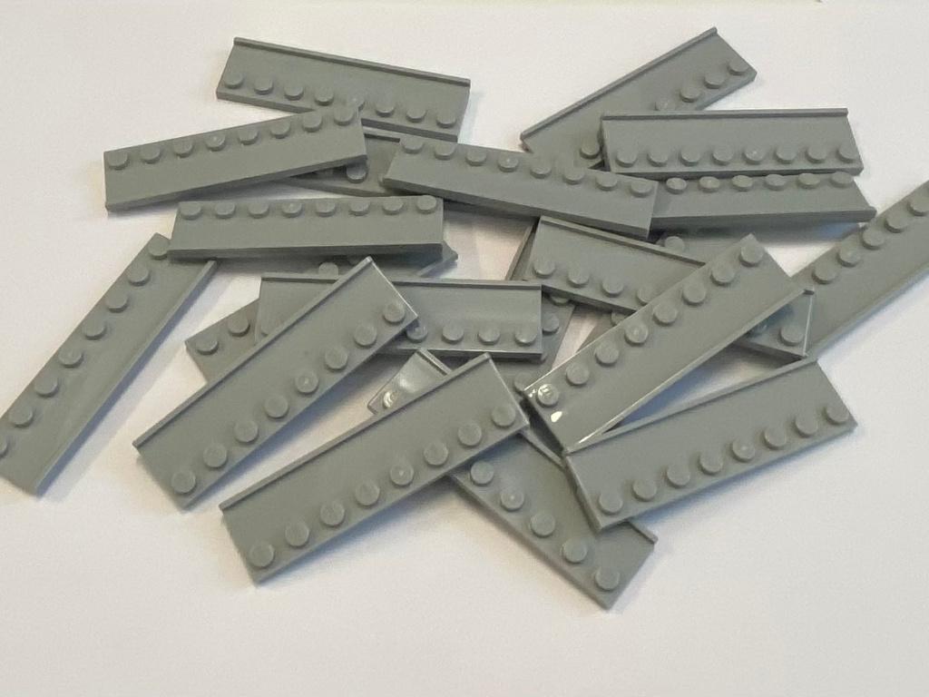 Partij 20x nieuwe 2x8 lego rail plaatjes in diverse kleuren, Overige thema's, Lego, Nieuw, Ophalen of Verzenden