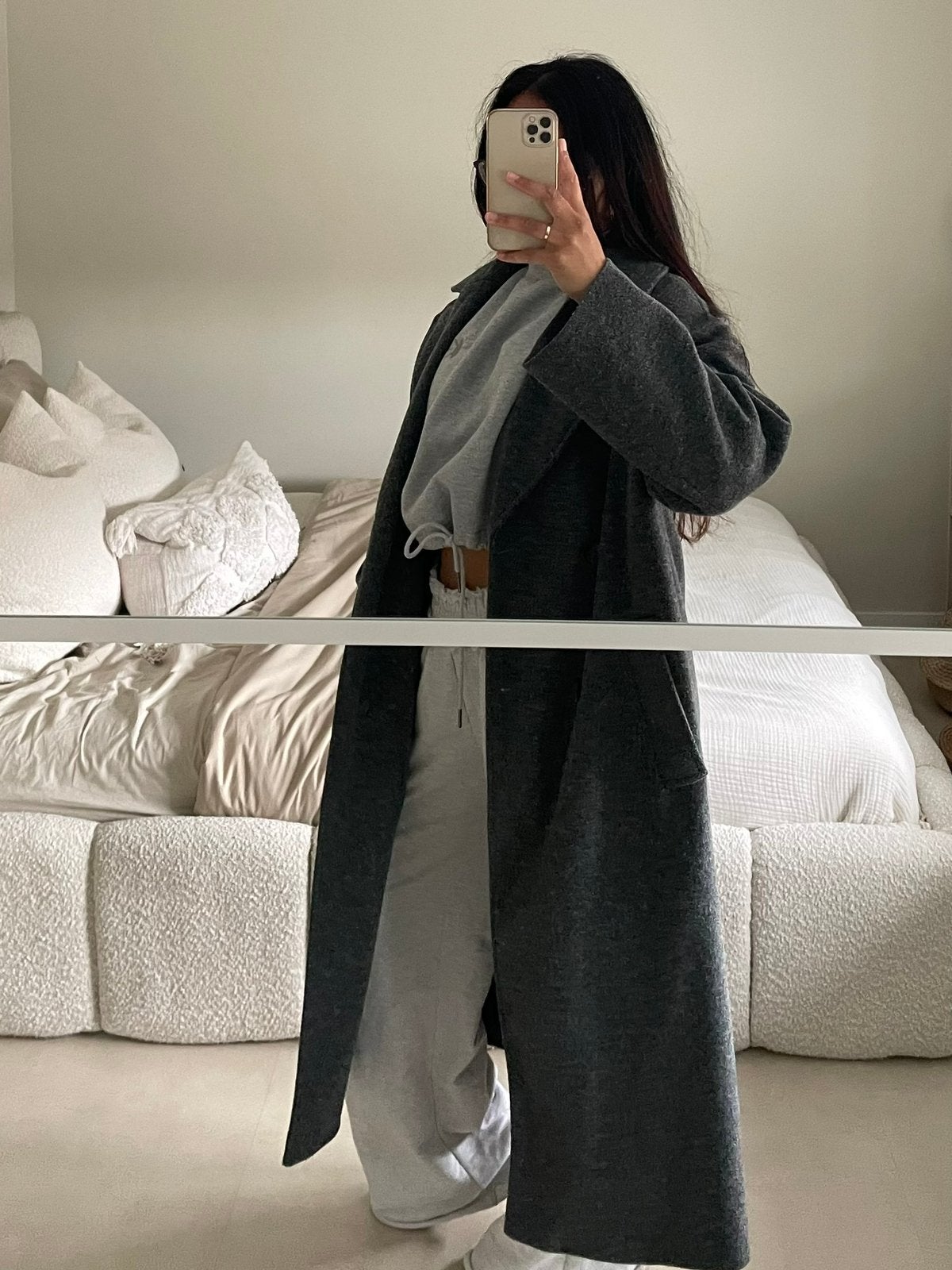 Zara Jas Oversized Mantel Grijs XXS, Ophalen of Verzenden, Zo goed als nieuw, Maat 34 (XS) of kleiner, Grijs