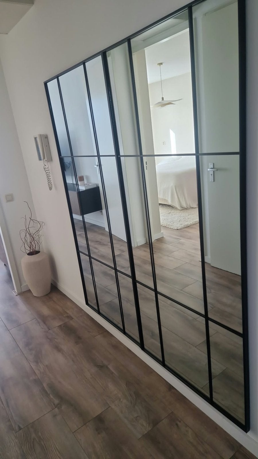 Moderne spiegel, Ophalen, Zo goed als nieuw, Minder dan 80 cm, Gevelraam of Ruit