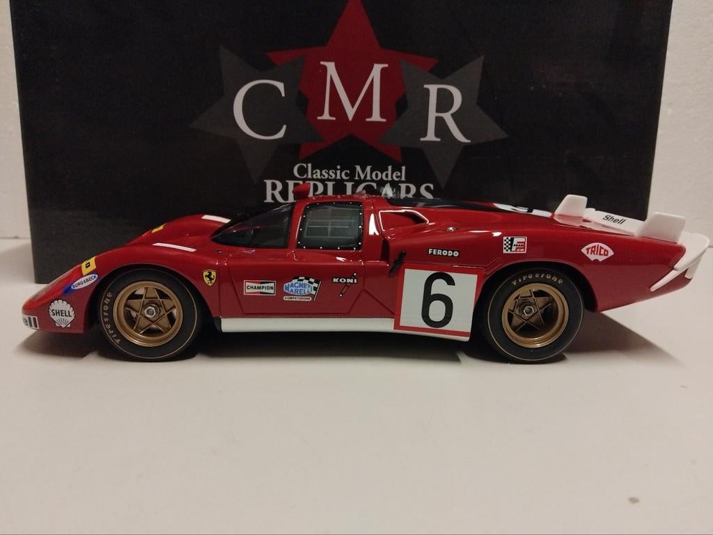 Ferrari 512 S rood Le Mans #6 CMR Replicars 1:18 KRD, Ophalen of Verzenden, Zo goed als nieuw, Auto, Overige merken