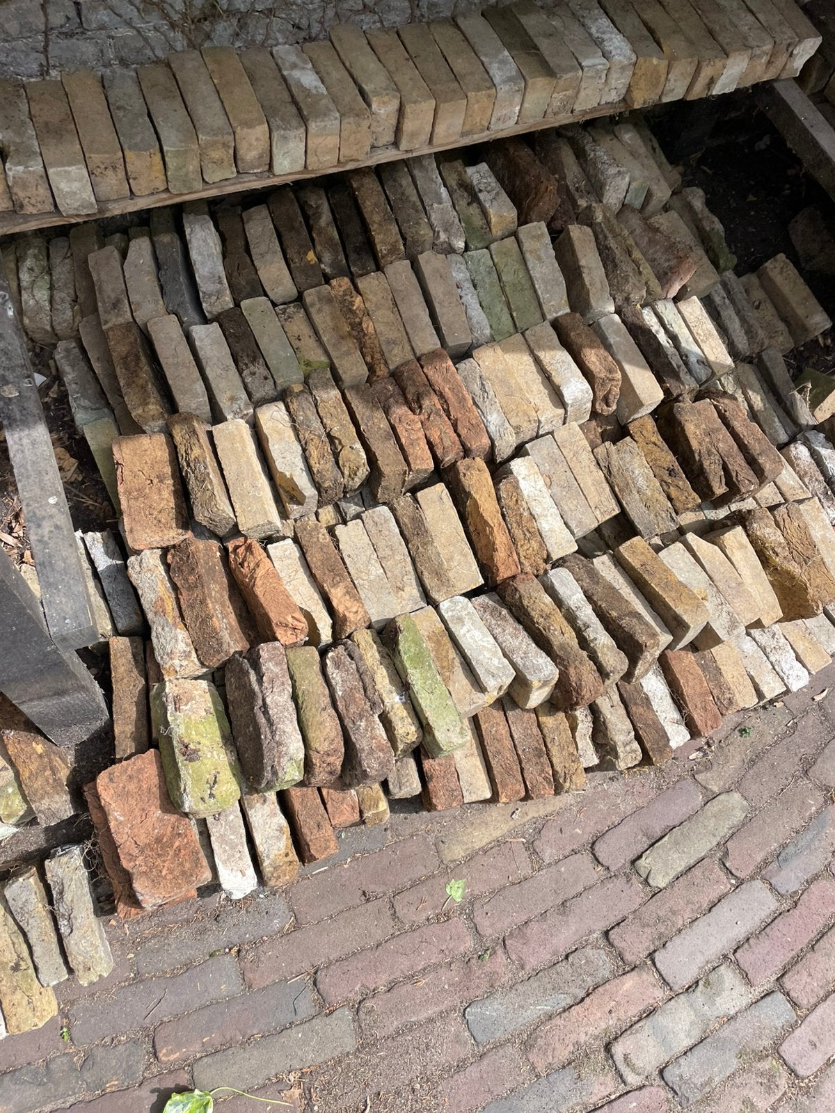 Originele Oude handvorm IJsselsteentjes 1020 stuks., Ophalen, Gebruikt, Bakstenen