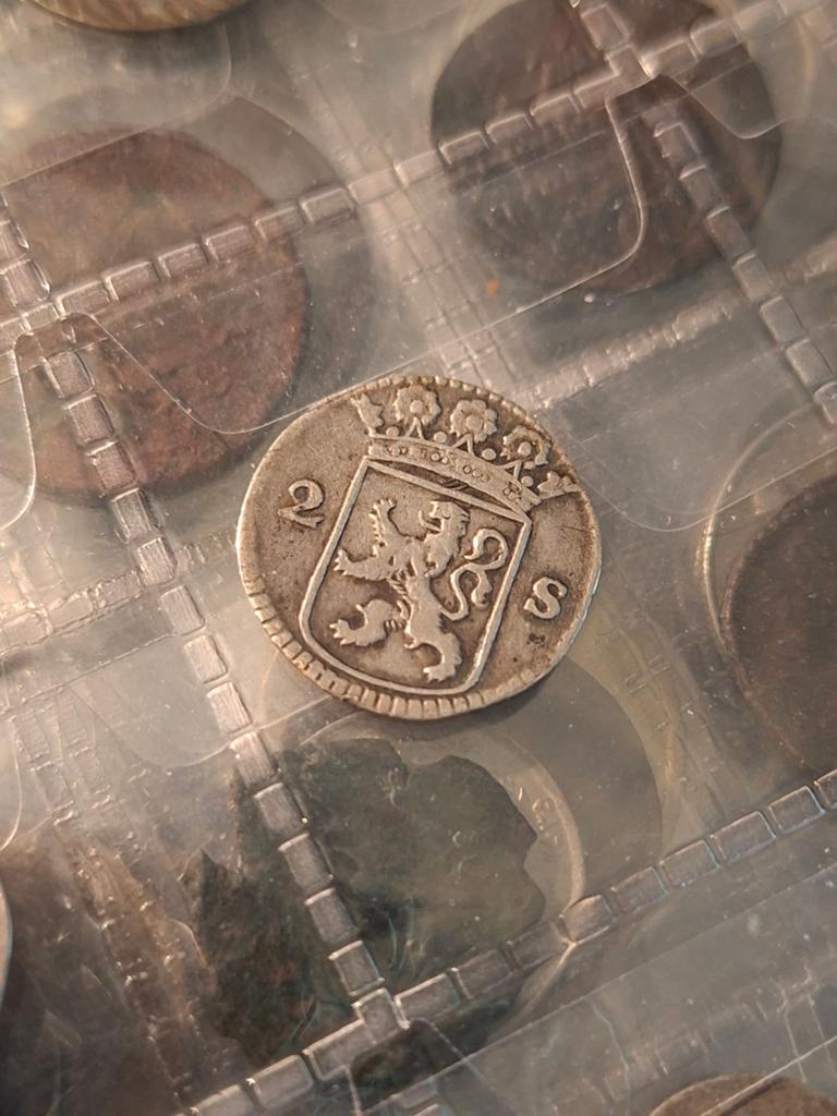 Zilveren 2 Stuiver Munt Hollandia 1723, Postzegels en Munten, Munten | Nederland, Vóór koninkrijk, Zilver, Losse munt, Overige waardes