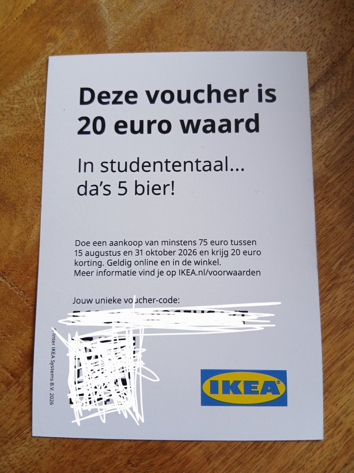 €20 korting bij Ikea