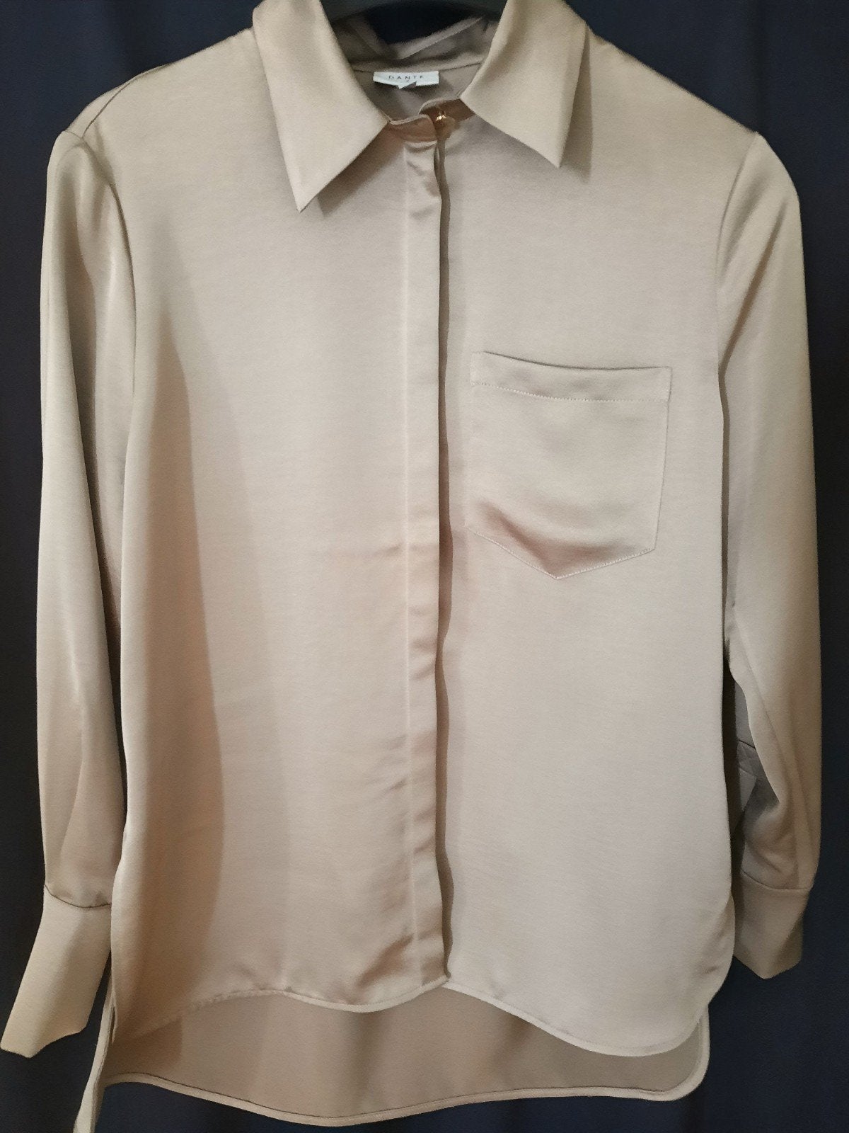Dante 6, Louda, blouse, tuniek, maat 36, taupe, satijn, Dante 6, Overige kleuren, Ophalen of Verzenden, Zo goed als nieuw