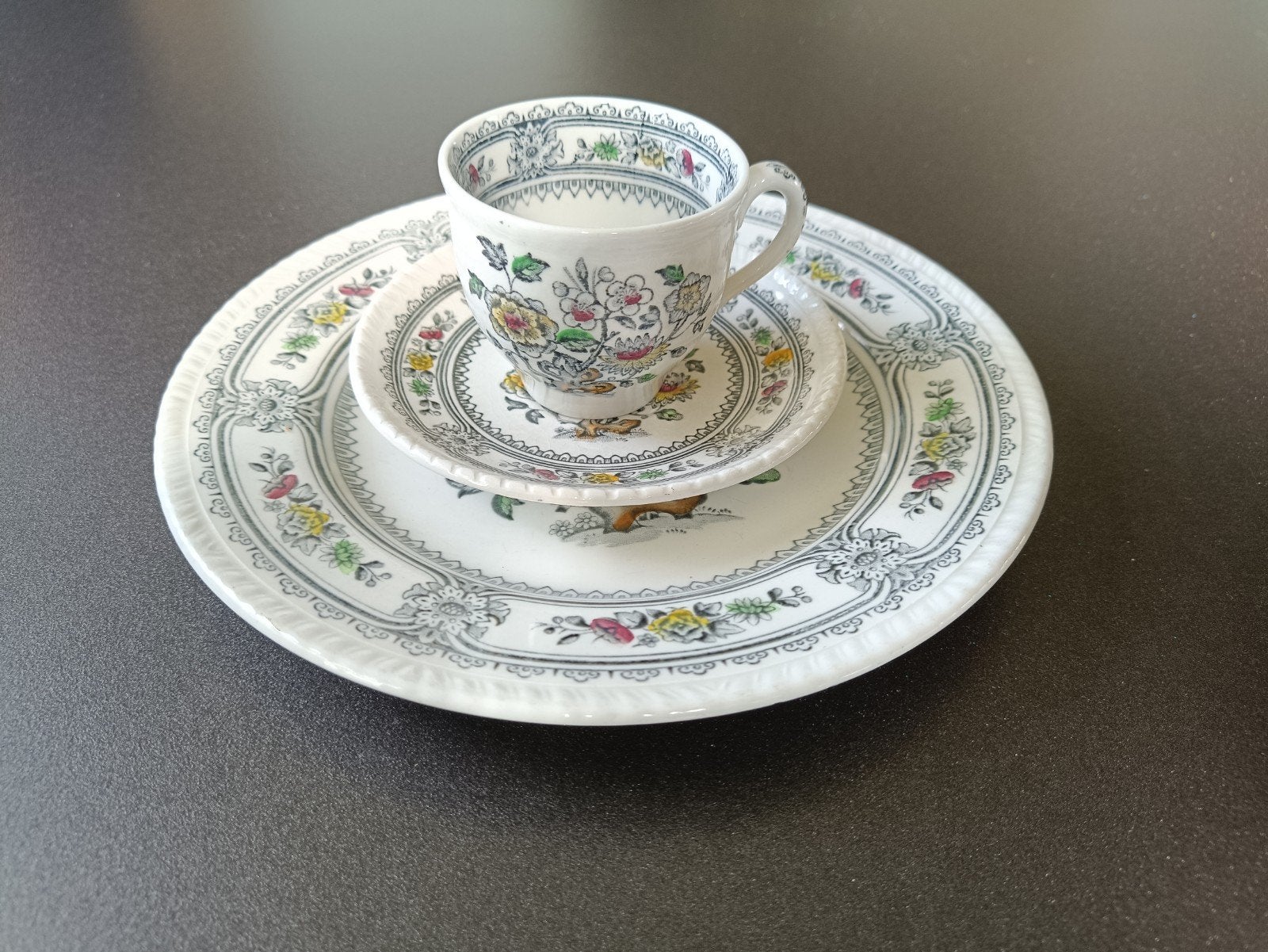 Vintage Wood & Sons 'Dorset' Servies - Kop, Schotel, Bord, Ophalen