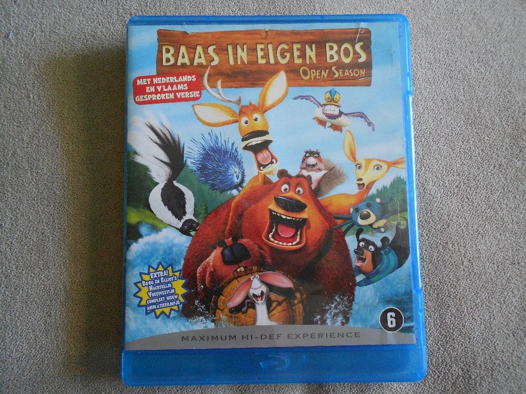 blu ray Baas in eigen bos Open season, Cd's en Dvd's, Blu-ray, Ophalen, Gebruikt, Tekenfilms en Animatie