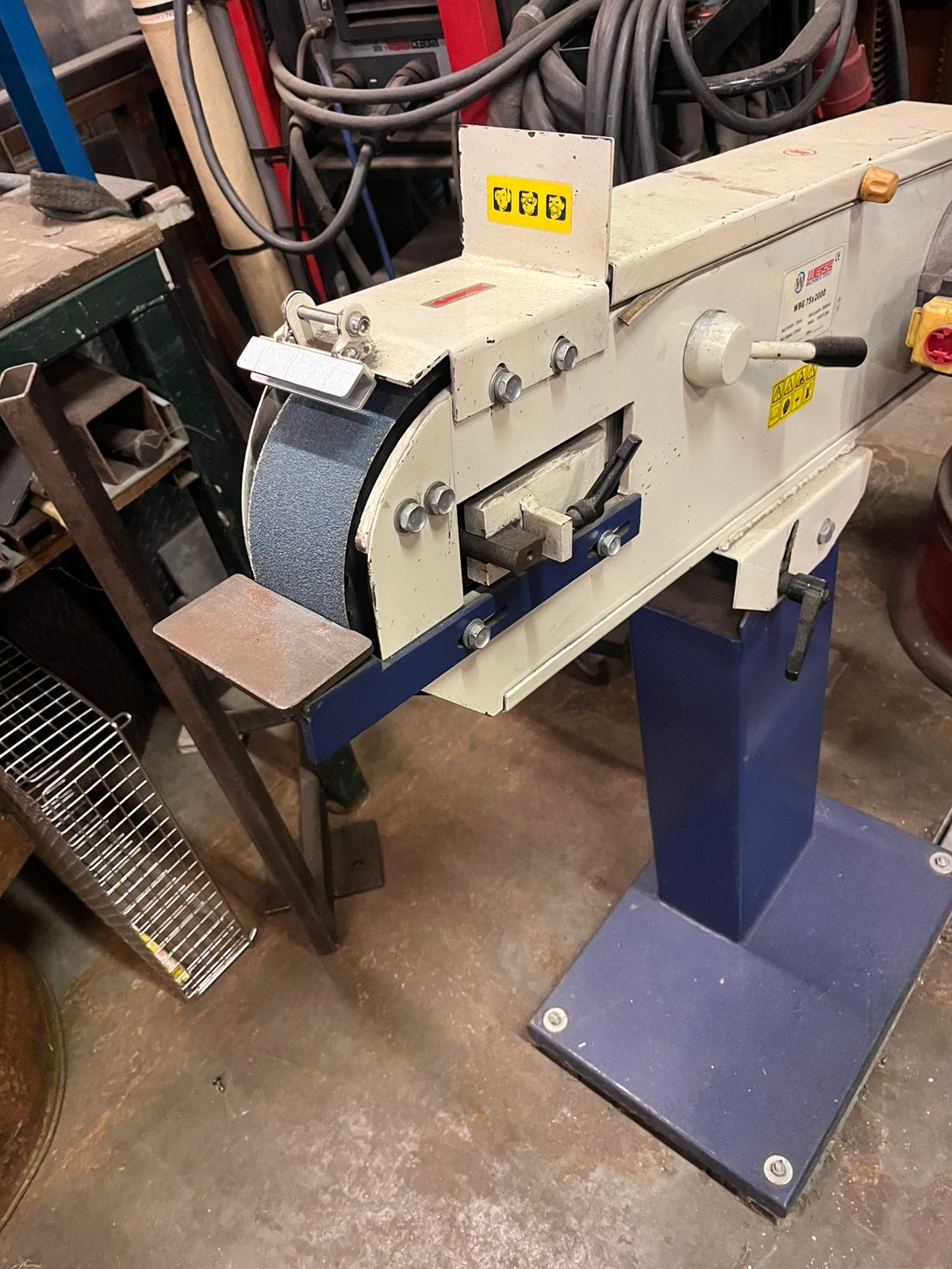Weiss Schuur/slijpmachine in goede staat., Ophalen, Gebruikt, 1200 watt of meer, Bandschuurmachine