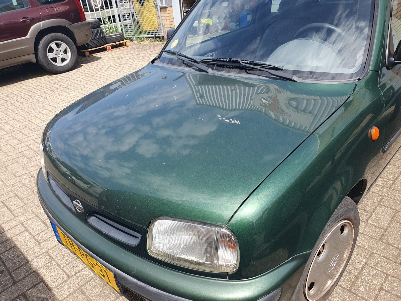 Nissan Micra 1.0 3D 1998 Groen APK 03-07-2027,129948 km NAP, Auto's, Nissan, Stof, 4 cilinders, 755 kg, Origineel Nederlands