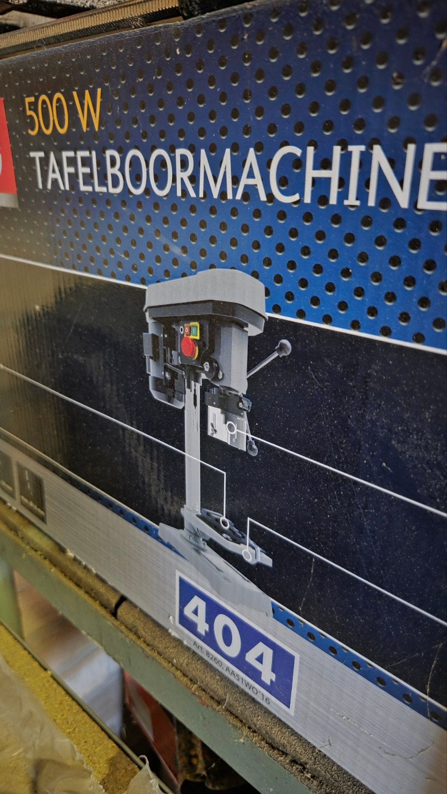 Duro 500W Tafelboormachine - Nieuw in doos, Doe-het-zelf en Verbouw, Gereedschap | Boormachines, Ophalen, Variabele snelheid, Nieuw