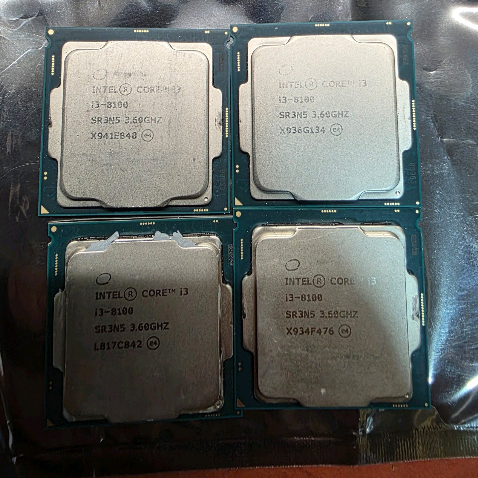 4 x Intel Core i3-8100 Quad Core Processor, Computers en Software, Processors, LGA 1151, 4-core, Ophalen of Verzenden, Zo goed als nieuw