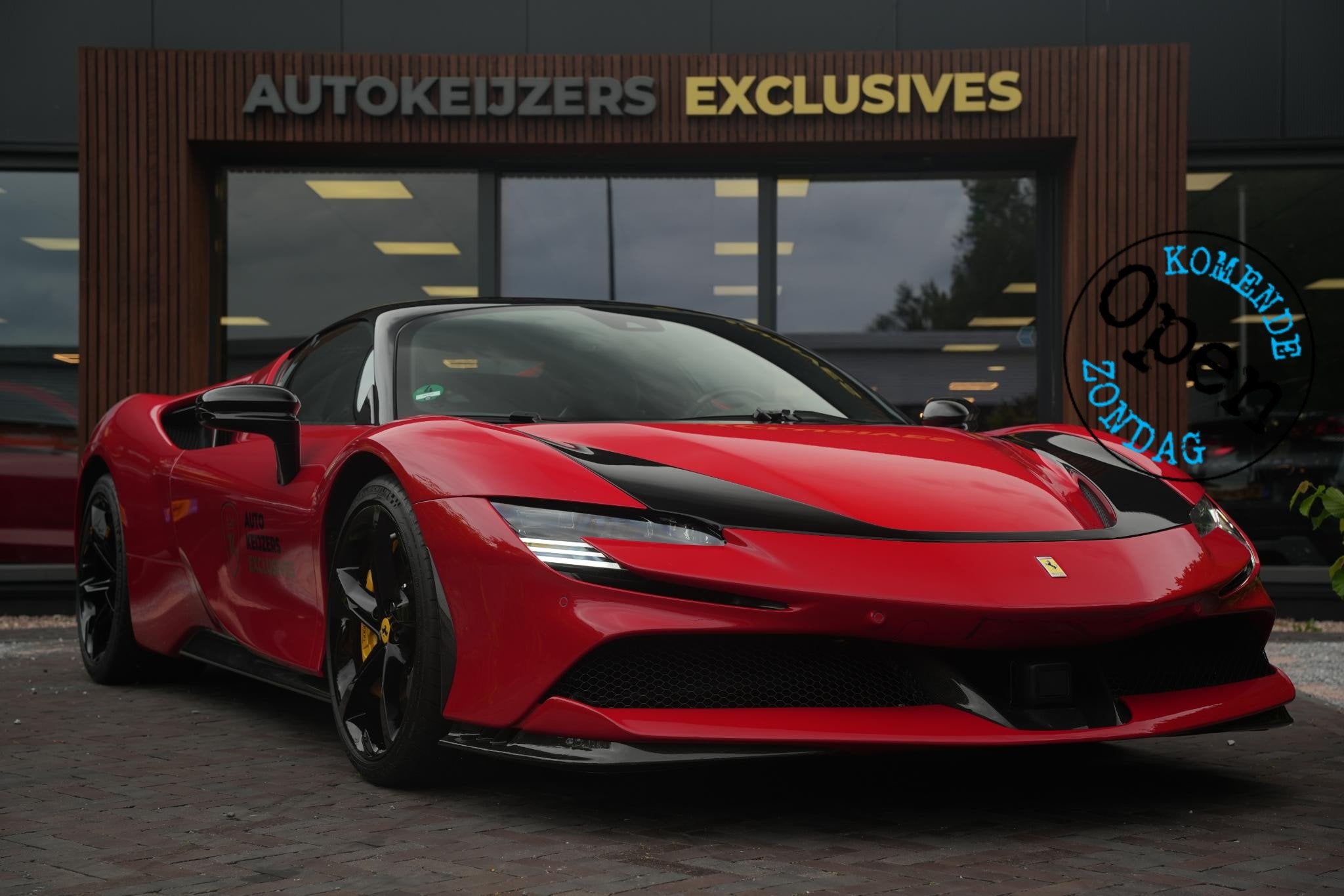 Ferrari SF90 Stradale 4.0 V8 Assetto Fiorano Fiorano Pack Ca, Auto's, Automaat, 8 kWh, Stof, Plug-in hybride
