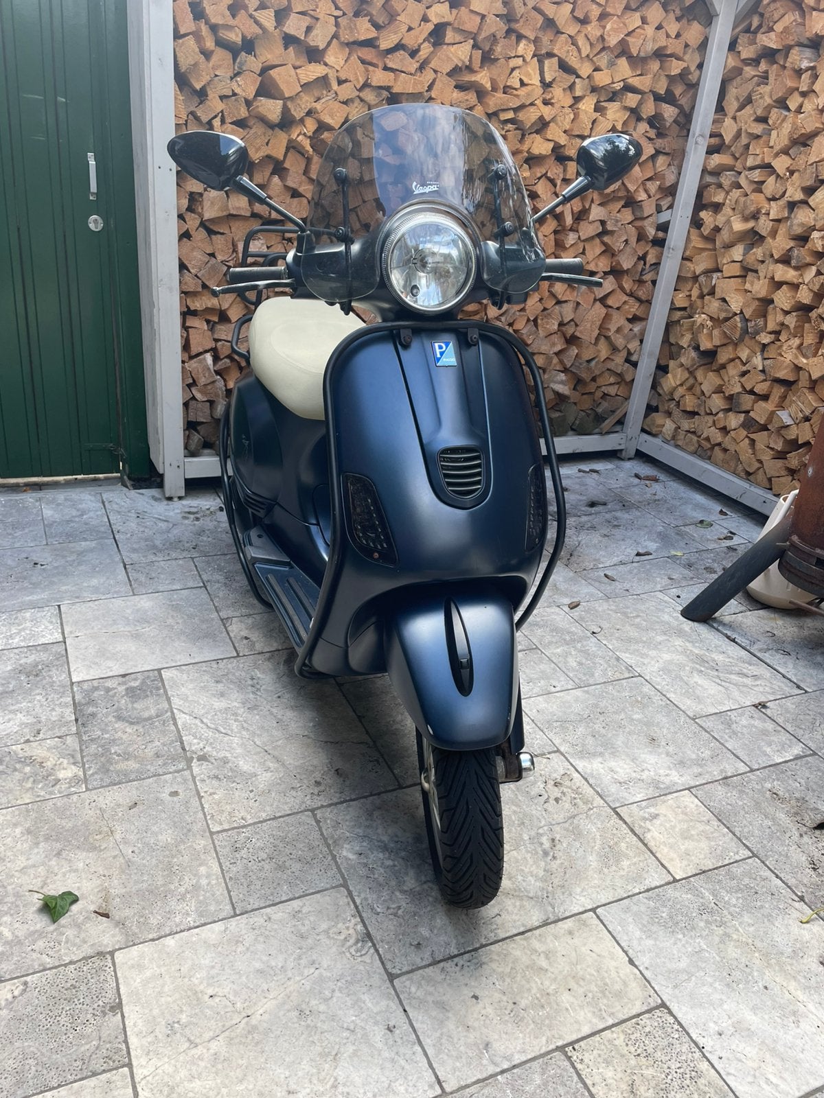 ✅ Vespa LX 4T bwj: 12-2013 Mat blauw 4800km snor scooter, Ophalen, Maximaal 45 km/u, Vespa LX