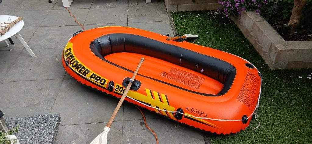 Intex Explorer Pro 200 Opblaasboot met Peddels, Ophalen, Gebruikt