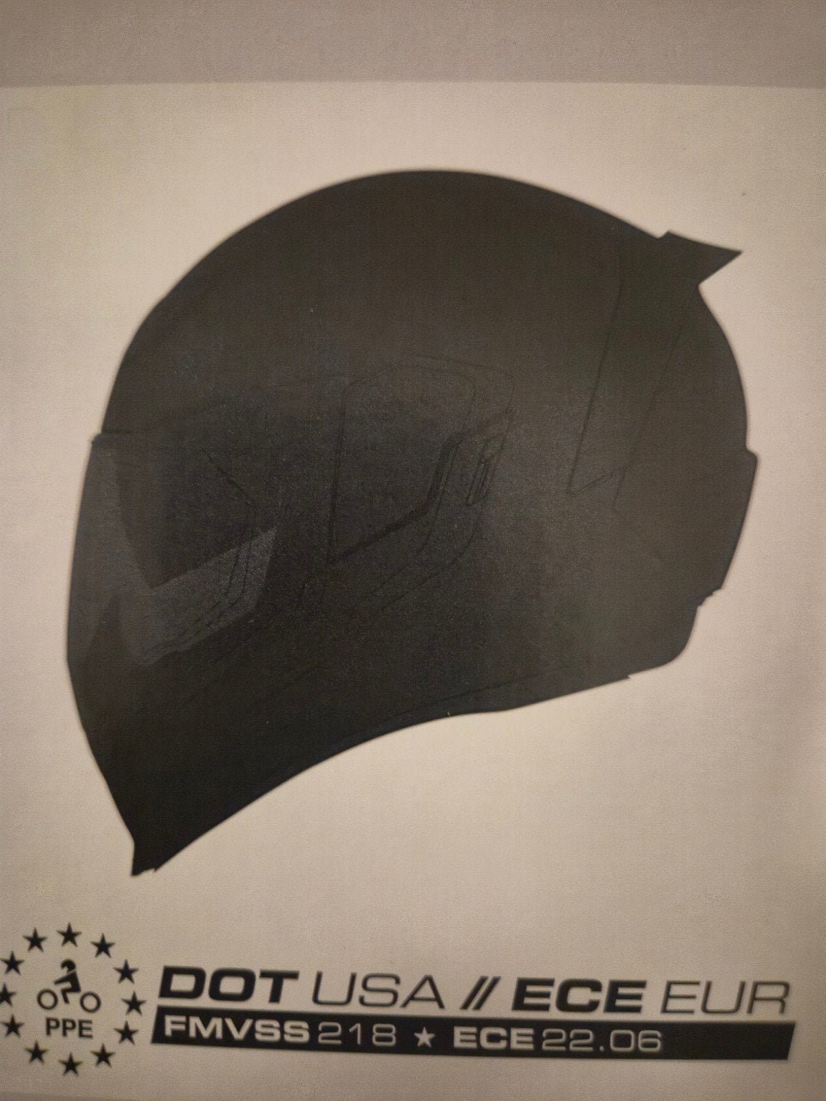 Nieuwe Icon Airflite Matt Black motorhelm - Maat M, Motoren, M, Dames, Nieuw met kaartje, Overige merken