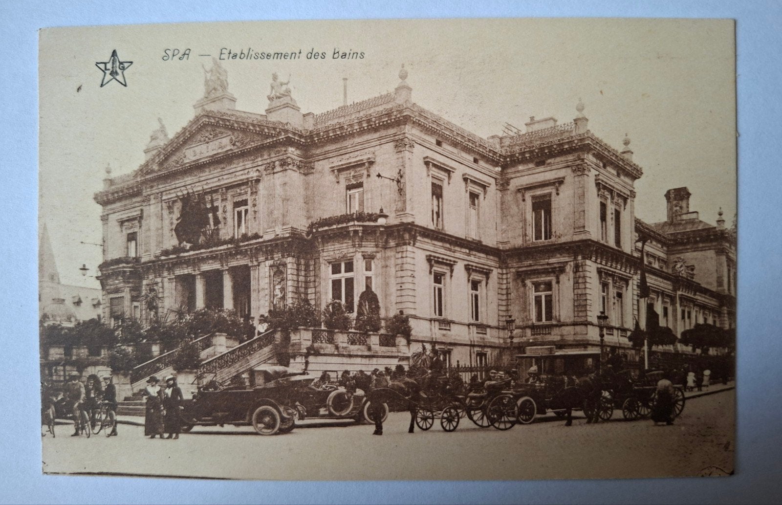 Ansichtkaart Spa Etablissement des Bains, Ophalen of Verzenden, Voor 1940, Overige onderwerpen