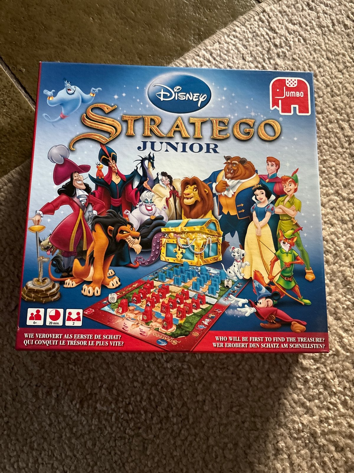 Disney Stratego Junior Bordspel - Jumbo, Een of twee spelers, Ophalen of Verzenden, Gebruikt