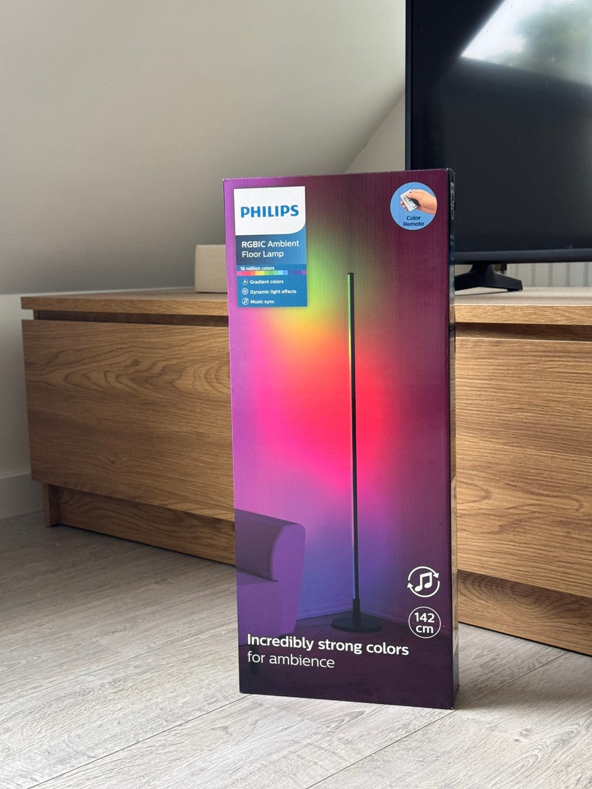 Philips Ambient Floor Lamp Kleur - Nieuw, Tuin en Terras, Minder dan 50 watt, Wandlamp, Aluminium, Ophalen of Verzenden