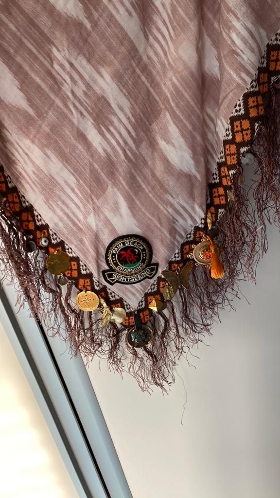 Biba ibiza grote sjaal omslagdoek nieuw, Kleding | Dames, Ophalen of Verzenden, Zo goed als nieuw, Maat 46/48 (XL) of groter, Sjaal