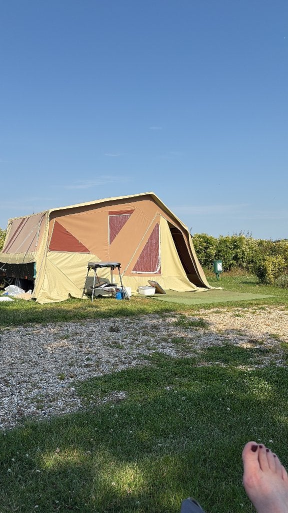 Vouwwagen, Caravans en Kamperen, Ophalen, Raclet, Tot en met 2, Beige