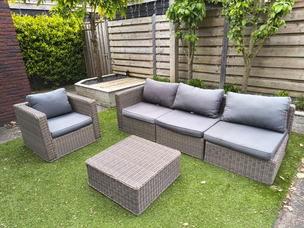 Loungeset Bois Le Duc ( 3 delen + stoel + hocker ), Ophalen, Gebruikt, Stoel