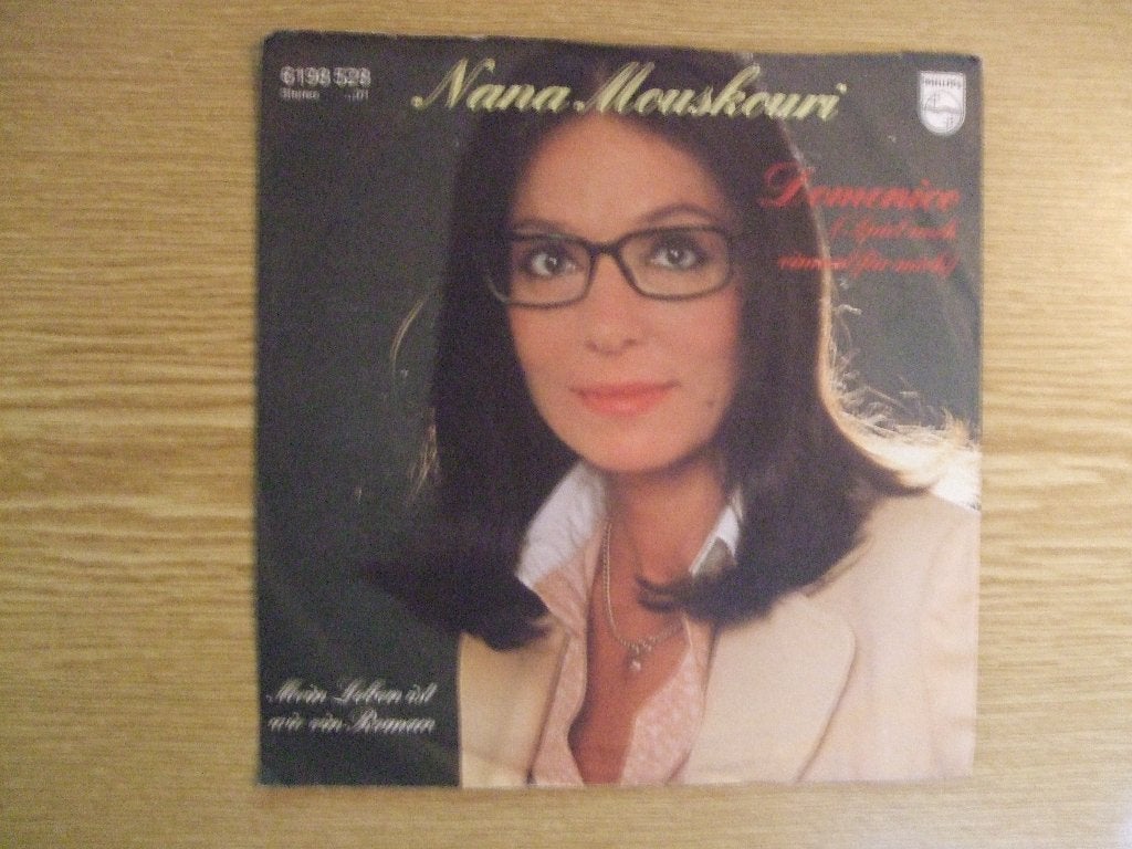 NANA MOUSKOURI    DOMENICO / MEIN LEBEN IST WIE EIN ROMAN, Cd's en Dvd's, 7 inch, Ophalen of Verzenden, Zo goed als nieuw, Pop