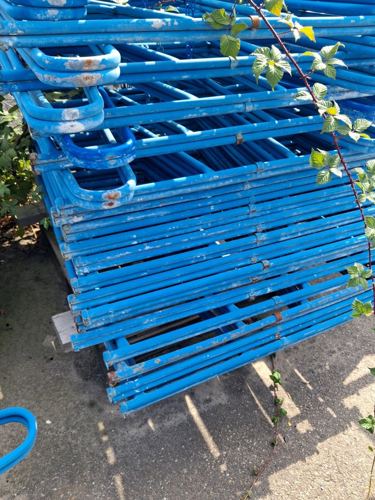 klapschragens  steigerplanken, Tuin en Terras, Ophalen, IJzer, Tuinhek
