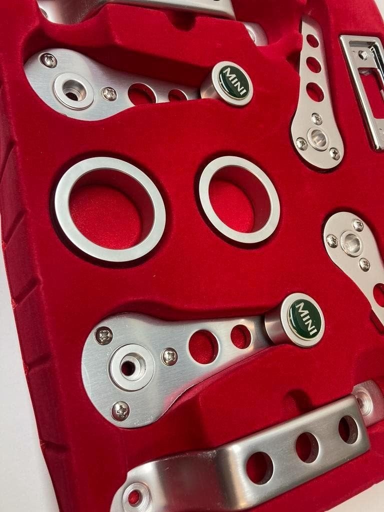 Classic mini deurhendel set 10 delig met logo, Auto diversen, Auto-accessoires, Ophalen of Verzenden