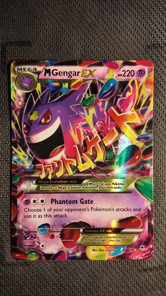M Gengar-EX 35 Phantom Forces | Pokemon kaart, Ophalen, Zo goed als nieuw, Losse kaart, Foil