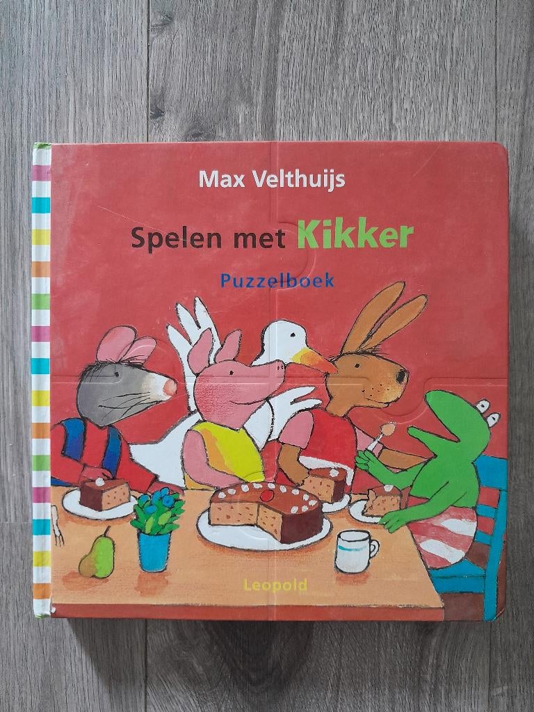 Spelen met Kikker Puzzelboek Max Velthuijs, Ophalen of Verzenden, Zo goed als nieuw, Max Velthuijs