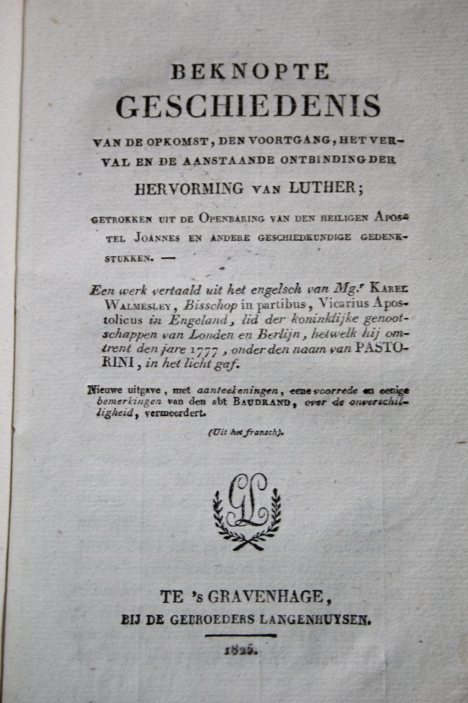 RKK uitgave inzake Hervorming Luther verklaring Openbaringen, Antiek en Kunst, Ophalen of Verzenden