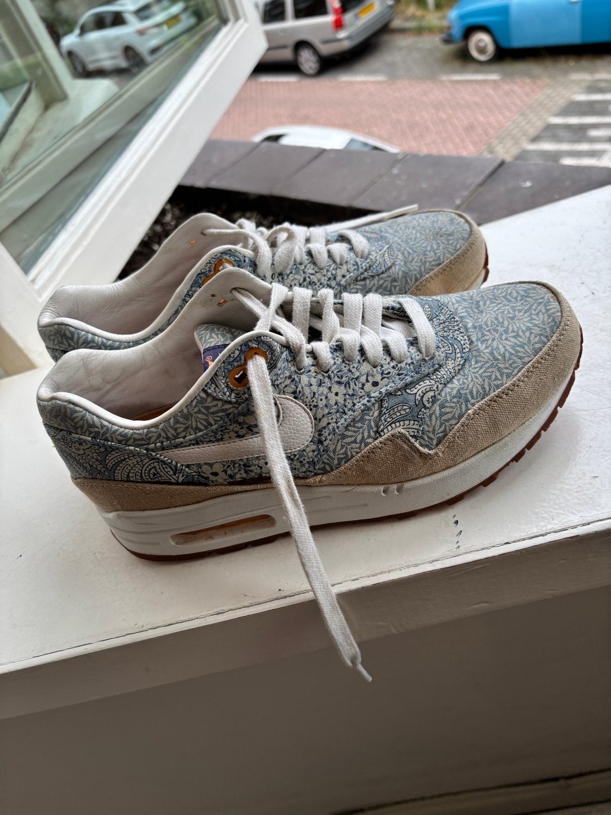 Nike Air Max x Liberty London 2014 Maat 38, Ophalen of Verzenden, Gedragen, Blauw, Sneakers of Gympen