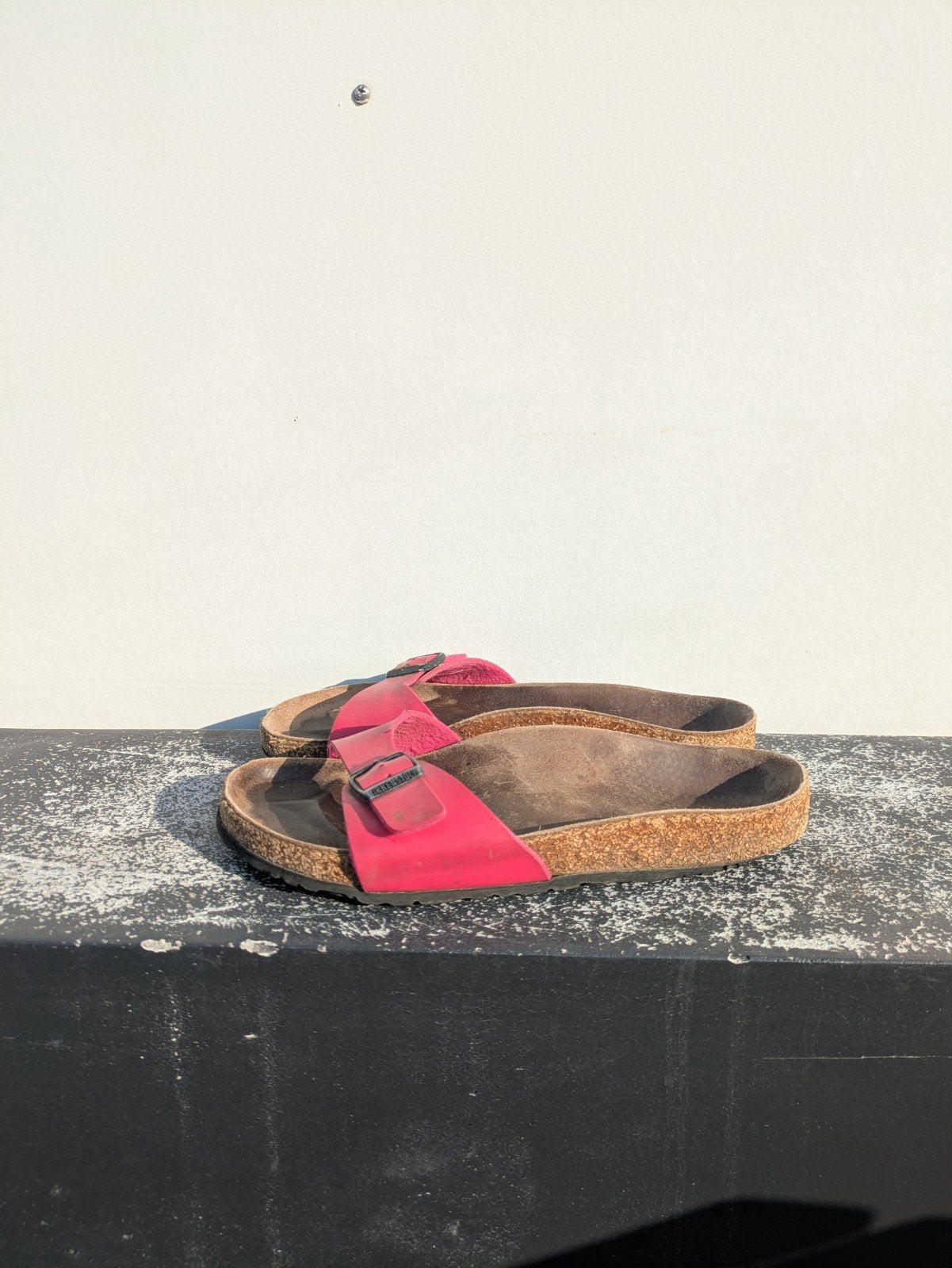 Birkenstock slippers rood/roze maat 38, Slippers, Birkenstock, Geen idee, Ophalen of Verzenden