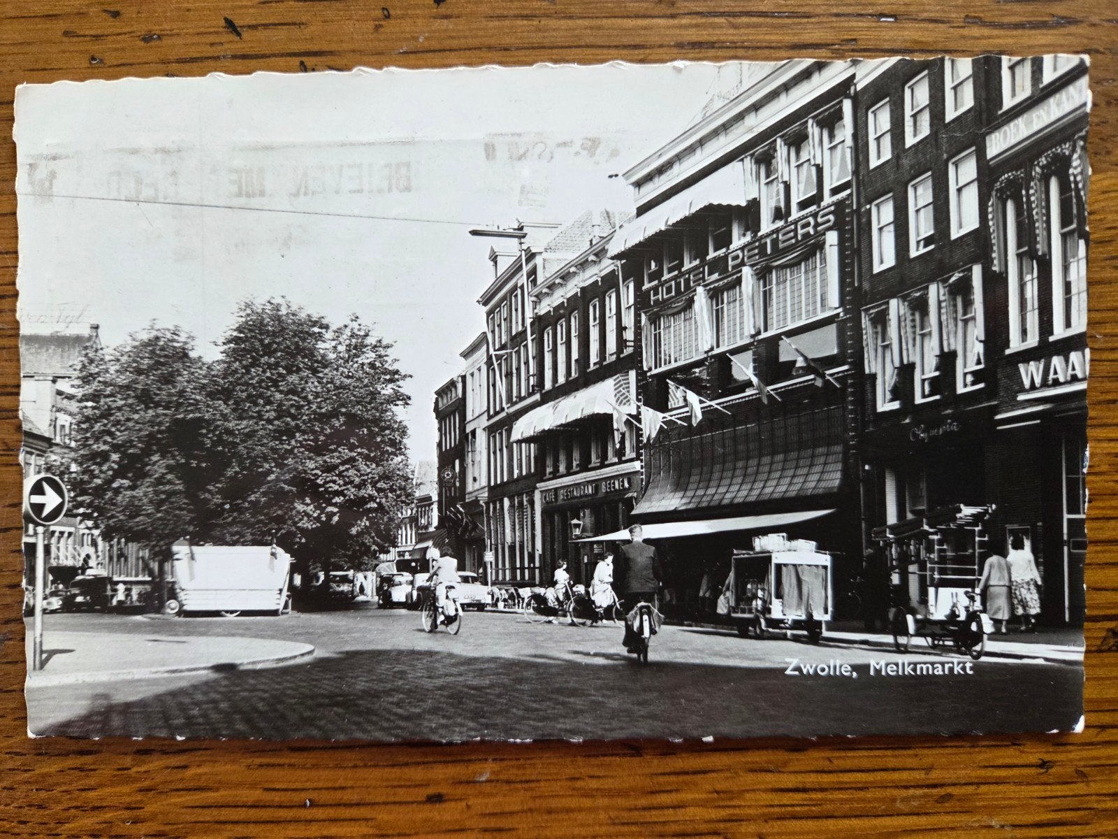 Zwolle,  Melkmarkt, 1962, Verzamelen, Ansichtkaarten | Nederland, Ophalen of Verzenden, 1960 tot 1980, Overijssel
