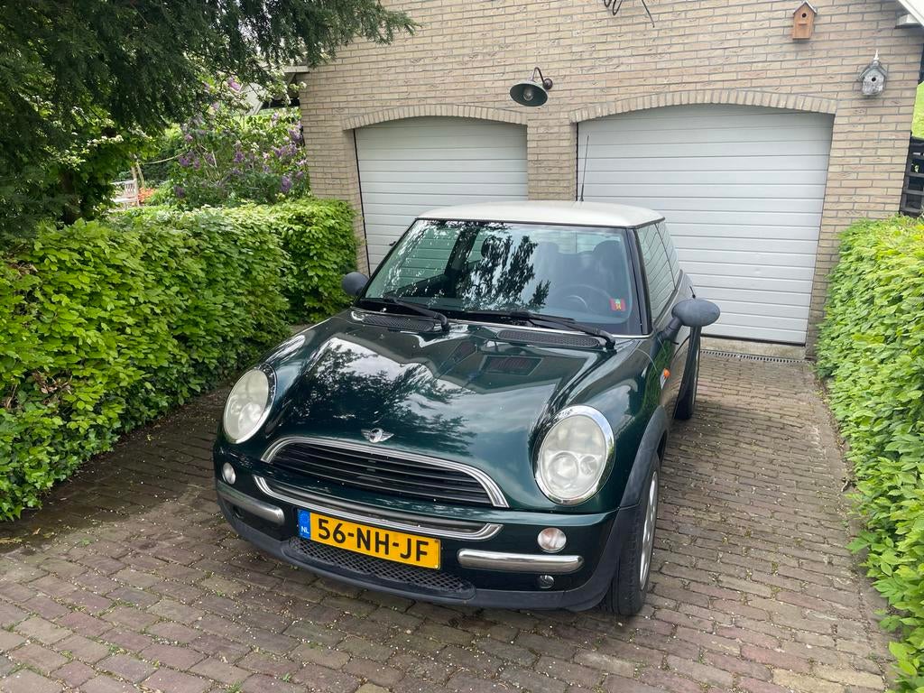 Mini 1.6 16V ONE 2003 Groen, Voorwielaandrijving, 15 km/l, 4 cilinders, 4 stoelen