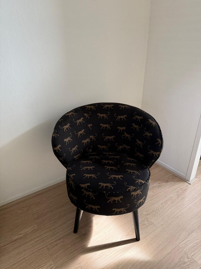Fauteuiltje met print, Minder dan 50 cm, Gebruikt, Verzenden, Minder dan 75 cm