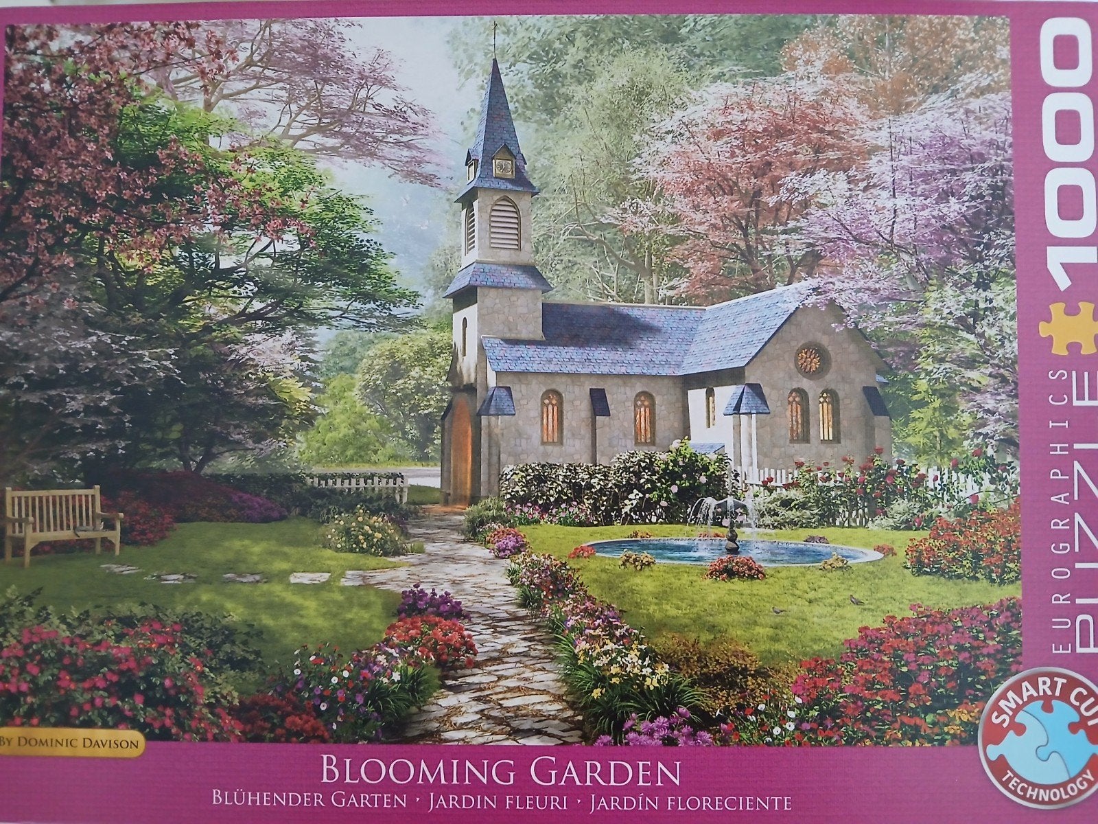 Eurographics Blooming Garden Legpuzzel 1000 stukjes, Ophalen of Verzenden, Zo goed als nieuw
